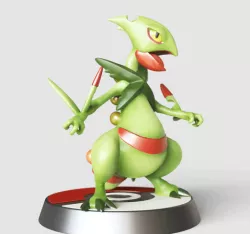 Mega SCEPTILE - FAN ART - POKÉMON FIGURINE -POKEMON