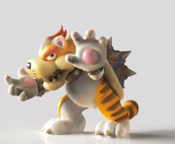 Meowser - FAN ART - FIGURINE - Super Mario 3D World