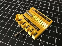 Metric screw measuring device - M2/2.5/3/4/5 4-50mm