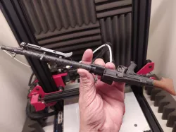MG 34 .  MG-34 (Maschinengewehr 34, "Machine Gun 34") miniature scale 1:4 CUT AND KEYED . FDM AND SLA EASY PRINT