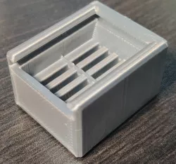 Micro SD Card Holder With Full Size Adapter as Lid