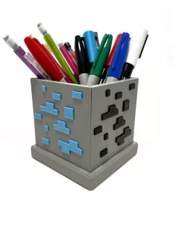 Minecraft Ore Block Desk Organizer