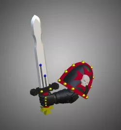 Modular Electric Sci-Fi Weapon Pack - 4 swords, 3 axes and 5 pauldrons