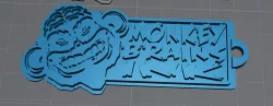 Monkey Brains INK Keychain Fob