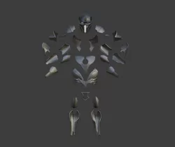 Noob Saibot armor set from Mortal Kombat 11 - Fatal Instrument