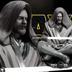 Obi Wan Kenobi Bust - Star Wars 3D Models - Tested and Ready for 3D printing