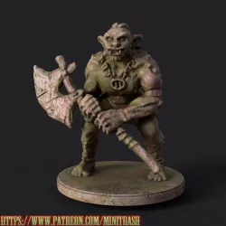 Orc guard miniature