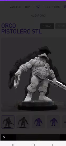Orc gunslinger stl