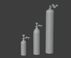 Oxygen bottles - 5L, 10L, 20L - 1/35 1/72