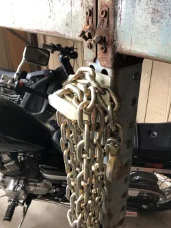 Pallet rack shelving hooks and hangers