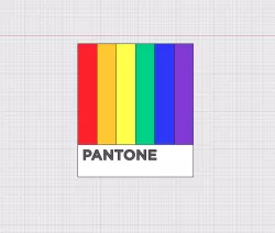 Pantone Pride LGBT Flag
