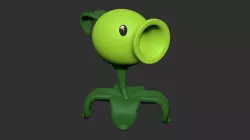 Peashooter from Plants vs Zombies - 3D Print Model