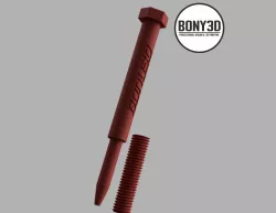Pen  Unique - Threaded Bolt | Bony3D