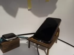 Phone Bed Charger Night Stand with Apple Watch Charger