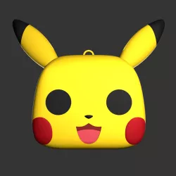 Pikachu Funko Pop Head Keychain