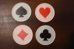 Playing Card Suits Coasters