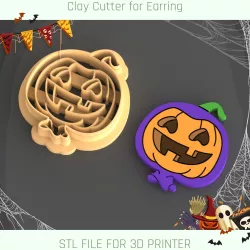 Pumpkin Smile Halloween Polymer Clay Cutter