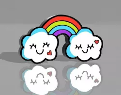rainbow cloud lamp