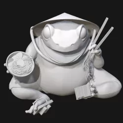 Ramen frog
