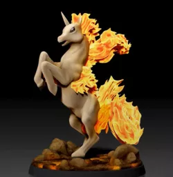 Rapidash - FAN ART - POKÉMON FIGURINE - 3D PRINT MODEL
