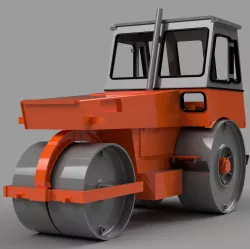 roller compactor HO 1:87 scale