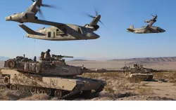 Sci-fi VTOL Tank Transporter