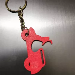 Scooty Keychain