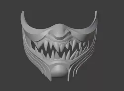 Scorpion mask from Mortal Kombat 11 - Godai Master