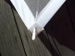 sew-on grommet for sweater drying rack