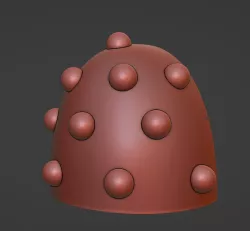 Shoulder pad with rivets for MkVI power armour