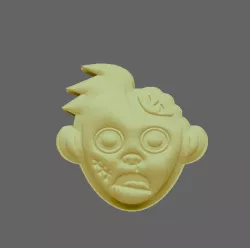 Simple Zombie STL FILE FOR 3D PRINTING - LASER CNC ROUTER - 3D PRINTABLE MODEL - HALLOWEEN 3D .STL MODEL - HALLOWEEN STL DOWNLOAD