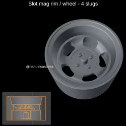 Slot mag rim / wheel - 4 slugs