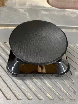 Solid stand for solar-powered display turntable
