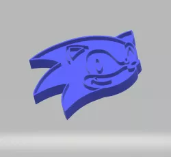 Sonic Shape Cookie Cutter and Shape