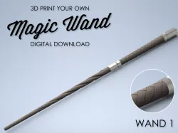 Spiral Magic Wand - 3D Print File - Wand 1