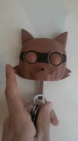 Spy fox keychain