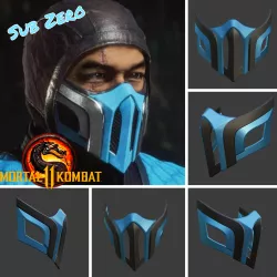 Sub Zero mask from Mortal Kombat 11 - Enemy of Shirai Ryu