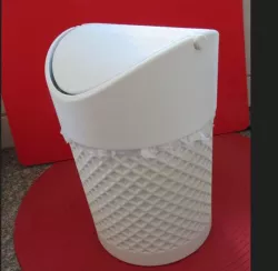 Table trash can in noble design
