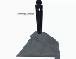 The Onyx Obelisk for Dungeons & Dragons or Warhammer 40k Tabletop Games