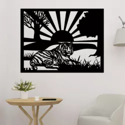 Tiger Panel Under The Sun