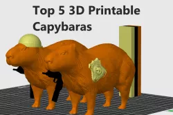 Top 5 3D Printable Capybaras