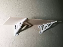 Topological Optimized Tree Branch Floating Shelf Wall Mounted