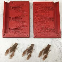 Ultralight Ned Craw Soft Plastic Fishing Mold