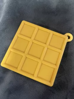 Waffle Keychain