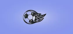 Wall key holder, soccer ball