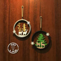 Wall ring for Christmas party decorations