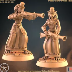 Werewolf Female with gun (two models)