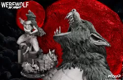 Wicked Werewolf by Night Sculpture: Tested and ready for 3d printing