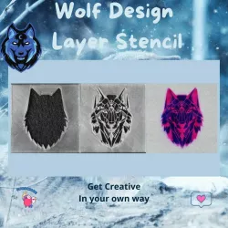 Wolf Design Layer Stencil