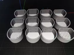 12x pot/plant pot/storage pot